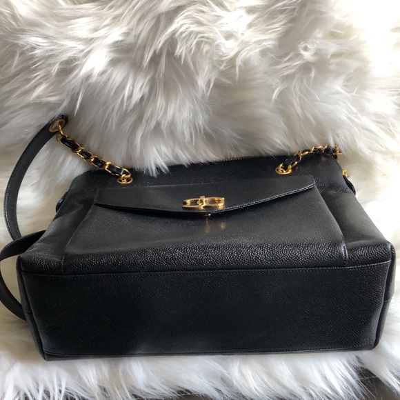 💎✨ LARGE ✨💎 MINT CAVIAR CHANEL💕 24K PLATED HARDWARE - Picture 11 of 15